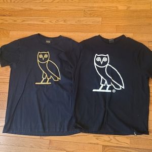 2 OVO drake t shirts SZ LG